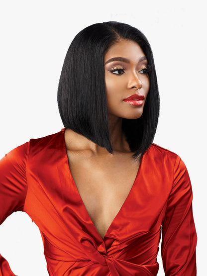 SENSATIONNEL 100% Virgin Human Hair 13X4 HD Lace Part Wig - 15A BOB 10