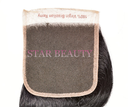 15A BELLATIQUE 100% Virgin Hair 4x4 Closure - Deep Wave (12"- 20")