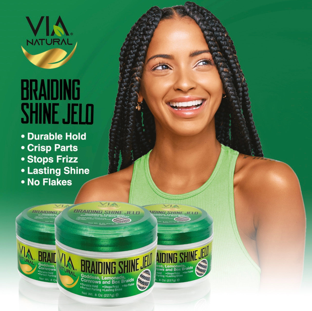 VIA NATURAL Braiding Shine Jelo