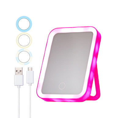 [WHOLESALE] RED LED Table Mirror (x 3 )