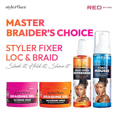 [WHOLESALE] RED Styler Fixer Braiding Gel – Maximum Hold
