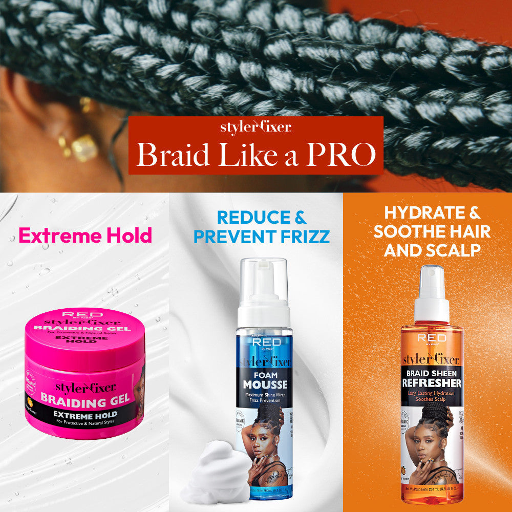 [WHOLESALE] RED Styler Fixer Braiding Gel – Extreme Hold