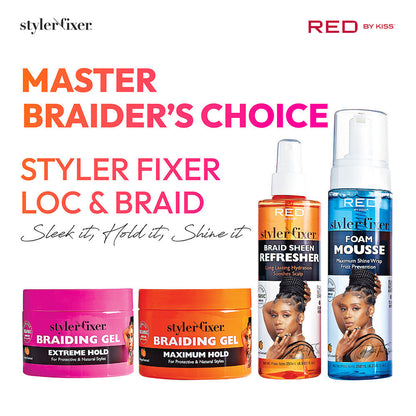 [WHOLESALE] RED Styler Fixer Braiding Gel – Extreme Hold