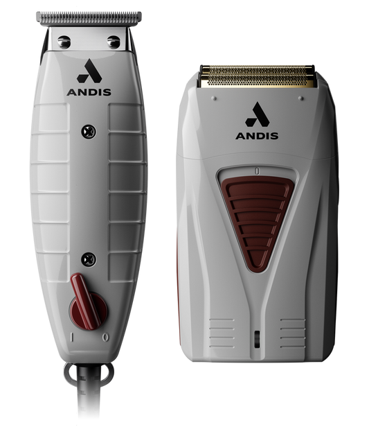 ANDIS Finishing Combo T-Outliner Trimmer & Pro Foil Lithium Titanium Foil Shaver