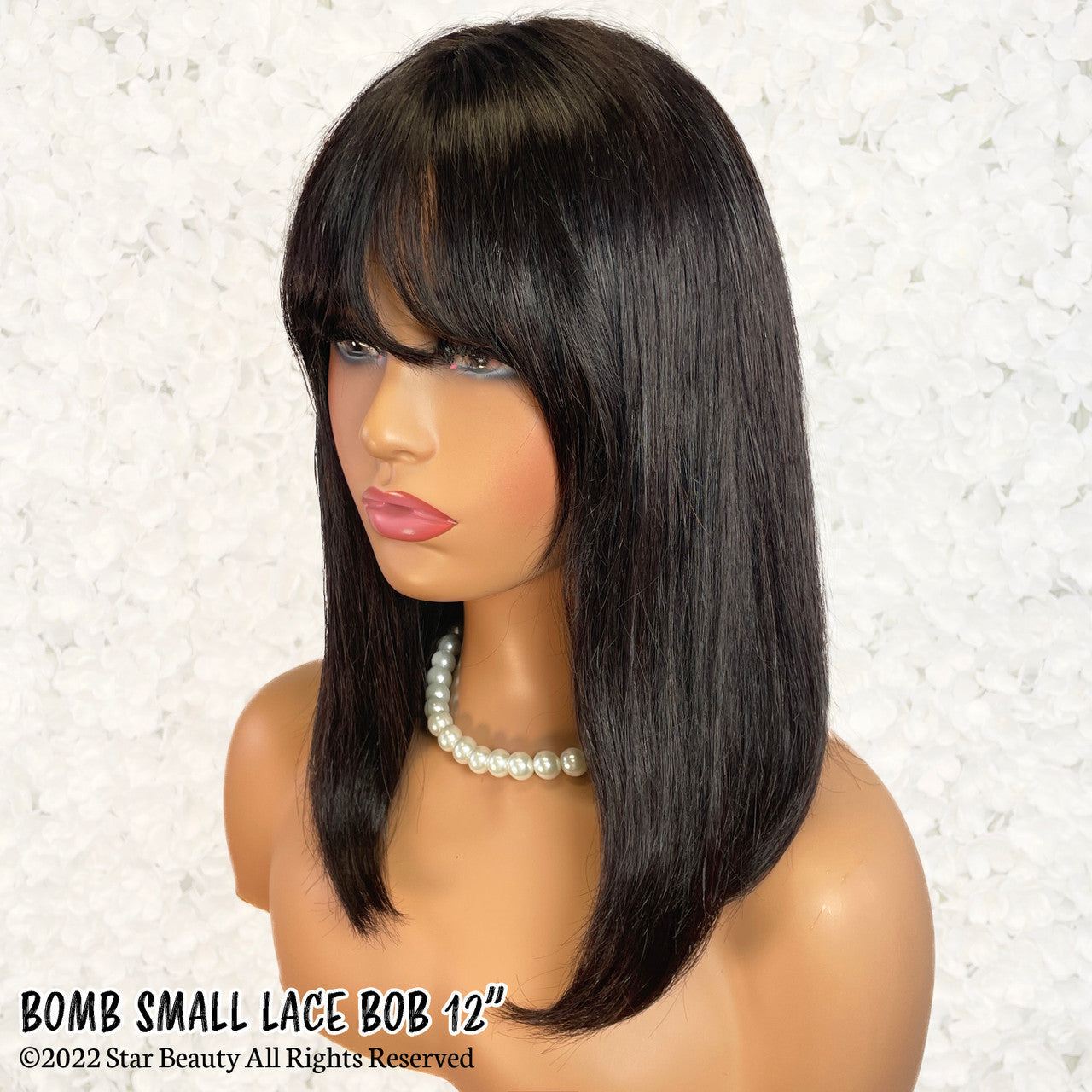 BOMB HAIR 100% Human Hair Bang Bob - Straight (10"-14")