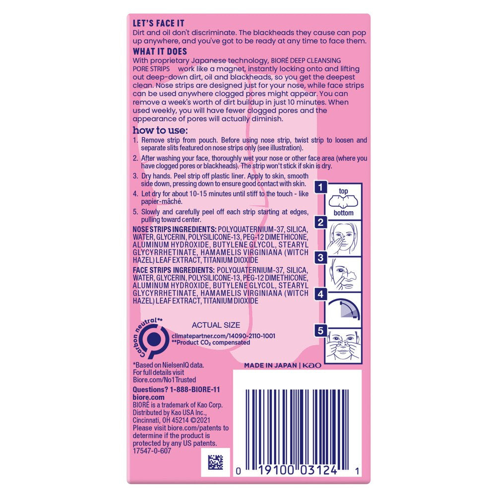 Biore Deep Cleansing Pore Strips