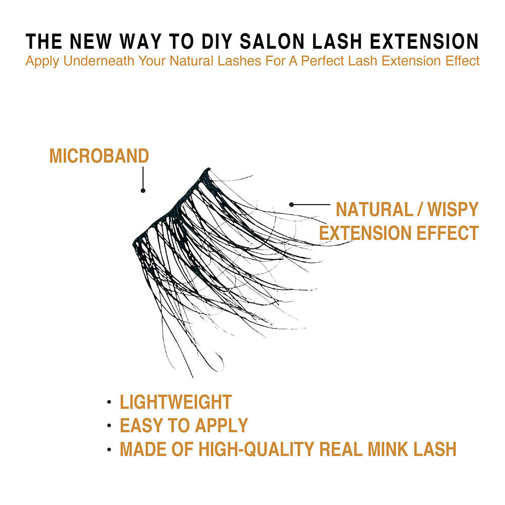 VLuxe Extended Real Mink Cluster Lashes