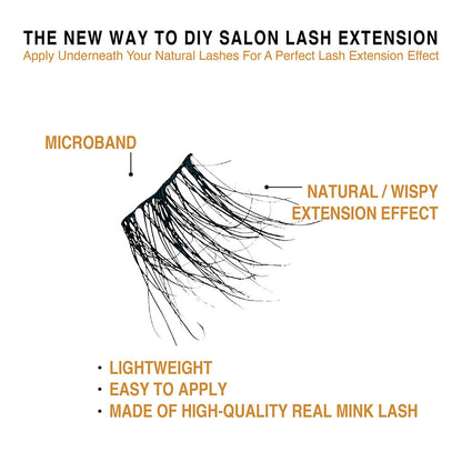 VLuxe Extended Real Mink Cluster Lashes