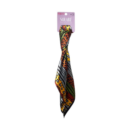 RED Woven Silky Satin Square Scarf (HQ191 - HQ198)