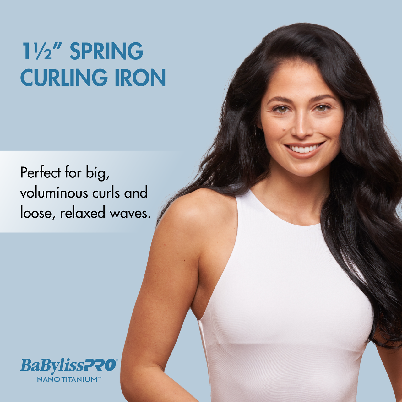 BaBylissPRO Nano Titanium Spring Curling Iron