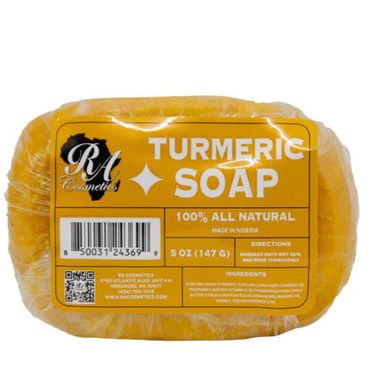 RA Cosmetics 100% All Natural Turmeric Soap (5 oz)