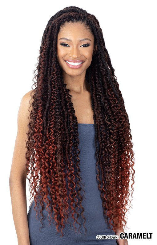 SHAKE N GO Freetress Synthetic Hair Crochet Braids - Boho Hippie Loc 30"