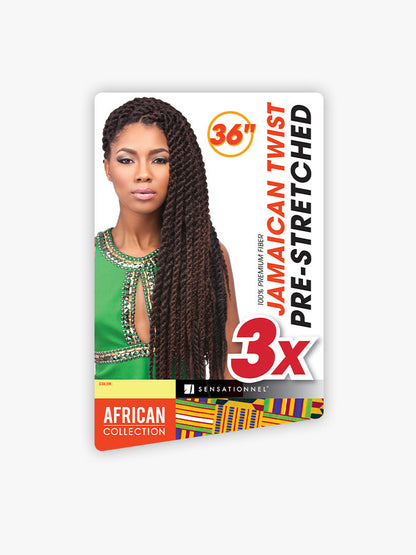 SENSATIONNEL American Collection Crochet Braid - 3x PreStretched Jamaican Twist 36"