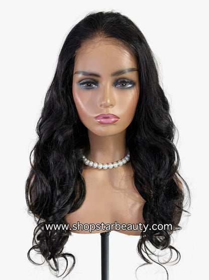 15A PINK LEMON GOLD 100% Human Hair 5X6 Lace Front Wig - NORTH (18"-30")