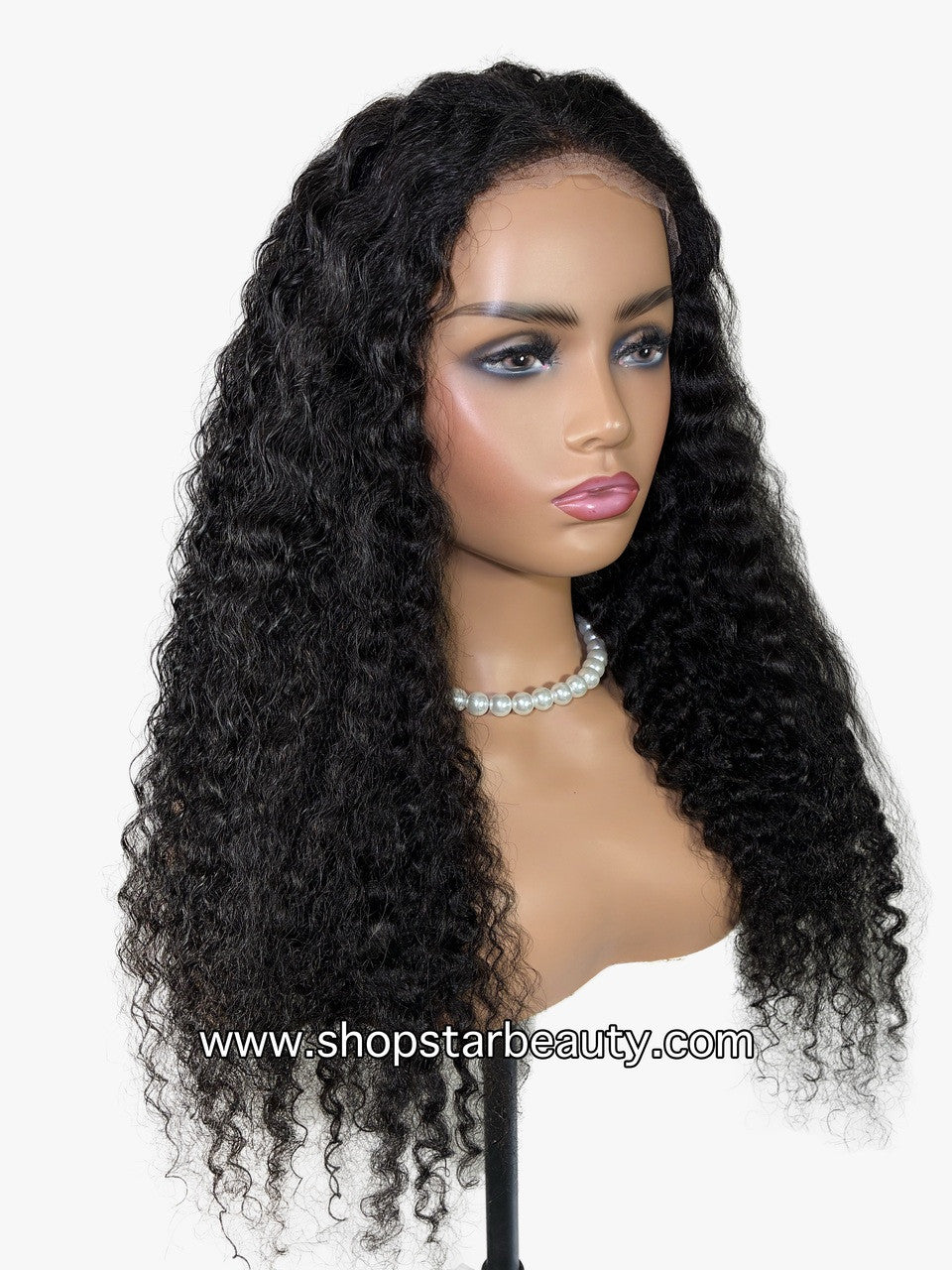 15A PINK LEMON GOLD 100% Human Hair 5X6 Lace Front Wig - WEST (Wet & Wavy) (18"-30")