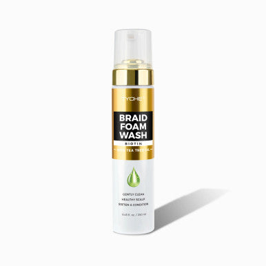 TYCHE Braid Foam Wash with Biotin & Tea Tree Oil (8.45 oz)