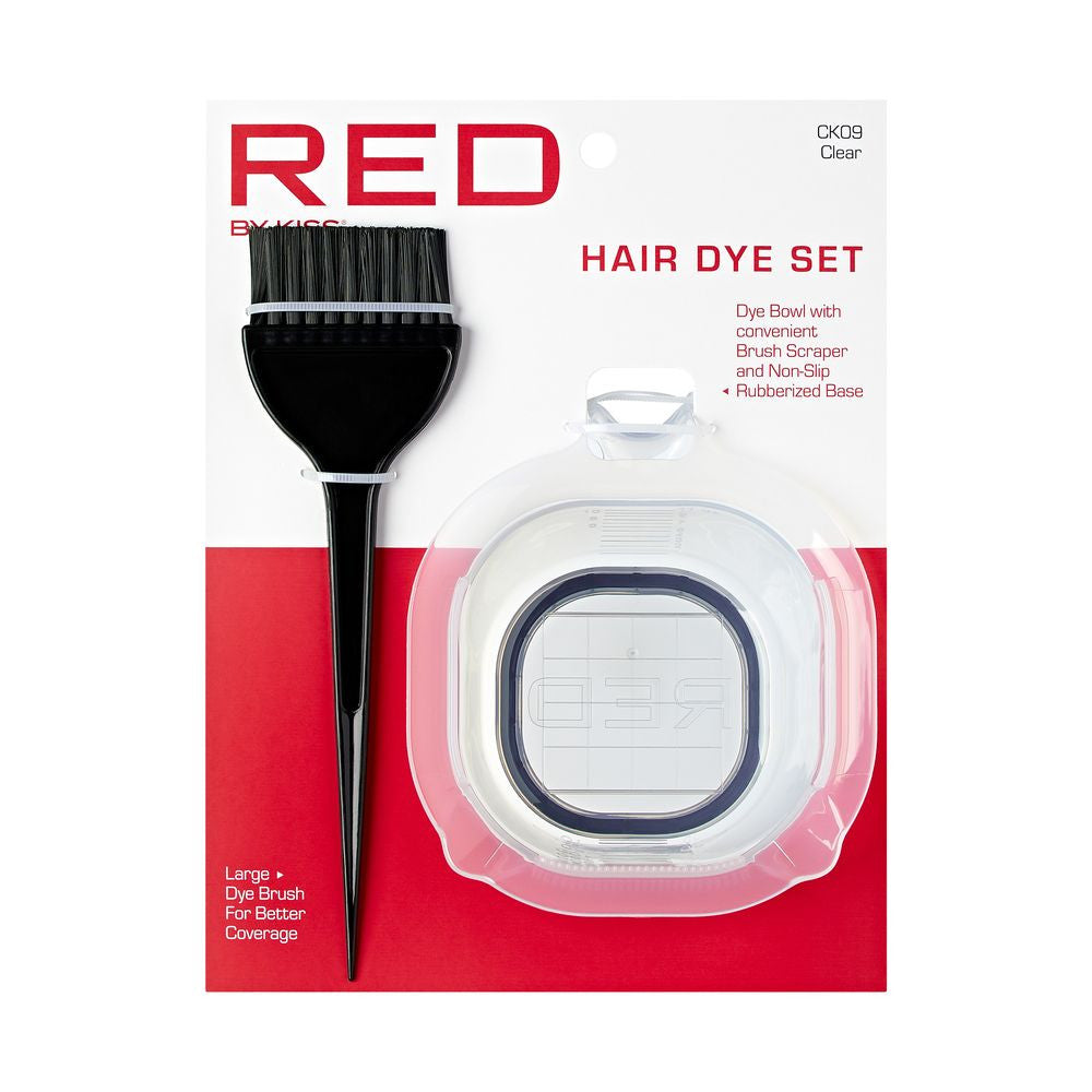 RED Dye Tint Bowl with Dye Brush