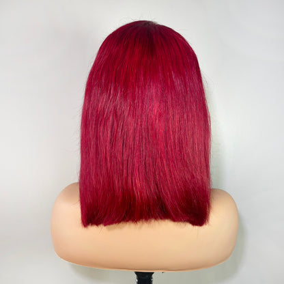 BOMB HAIR 100% Human Hair 13X5 Lace Frontal Bob Wig 12"(530)
