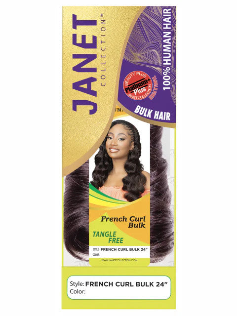 Janet Collection 100% Human Hair - French Curl Bulk (18"-24")
