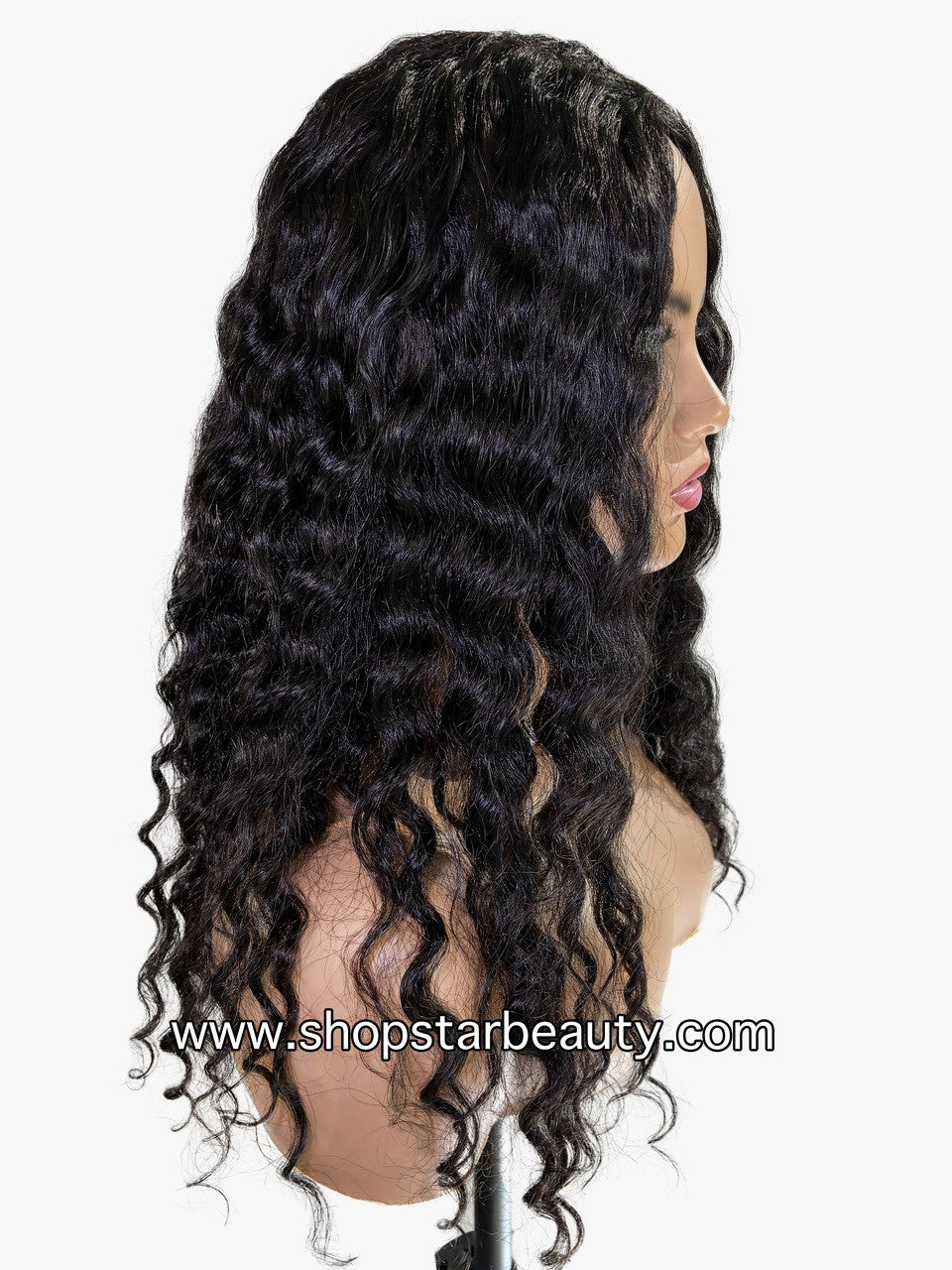 15A PINK LEMON GOLD 100% Human Hair Half Wig H-WET & WAVY DEEP