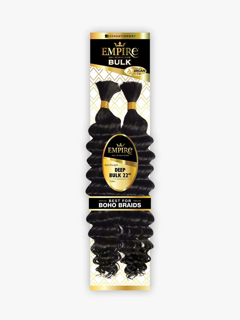 SENSATIONNEL Empire 100% Human Hair Braids - Deep Bulk 22"