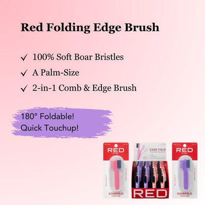 RED Folding Edge Brush (24pcs)