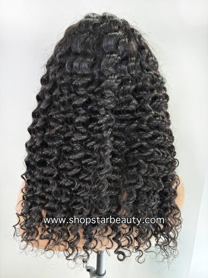 15A PINK LEMON GOLD 100% Human Hair V-Part Wig V-DEEP