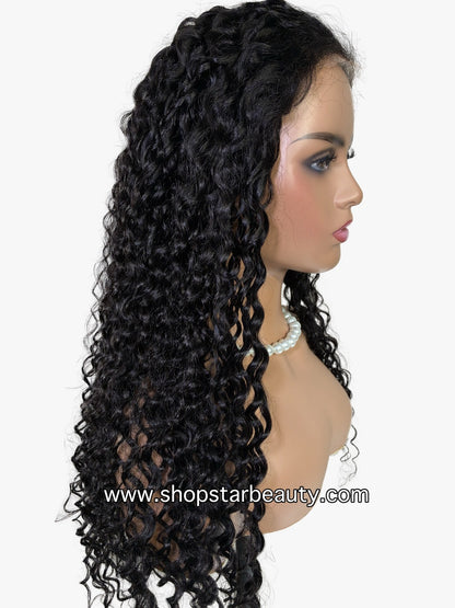 15A PINK LEMON GOLD 100% Human Hair 5X6 Lace Front Wig - KENTUCKY (18"-30")