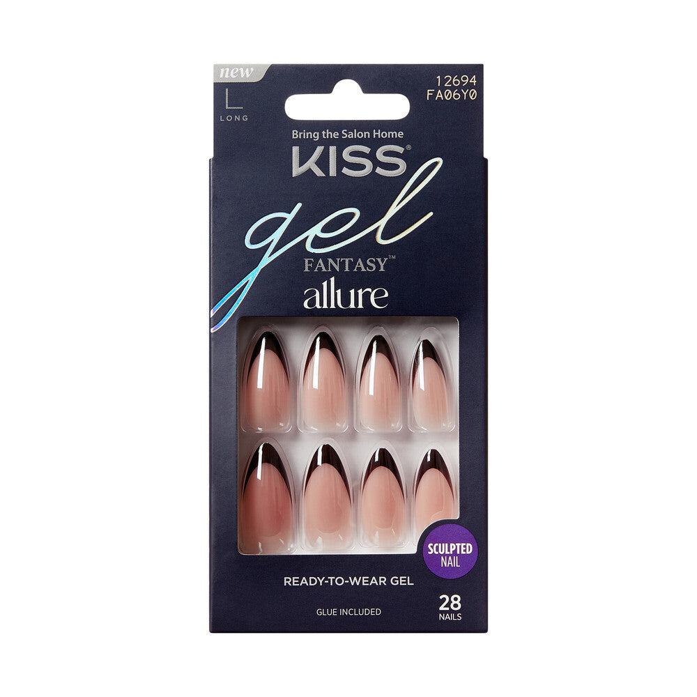 KISS Gel Fantasy Glue On Nails - CHOCO GLAZED