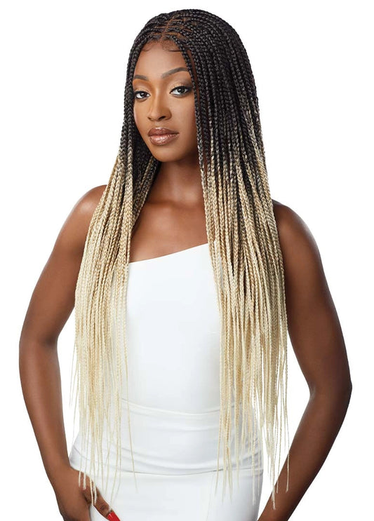 OUTRE 13x4 HD Pre-Braided Lace Front Wig - Knotless Square Part Braids