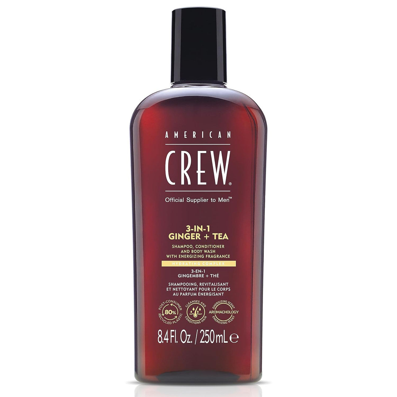 American Crew 3-IN-1 Ginger Tea Shampoo, Conditioner and Body Wash (8.4 oz)