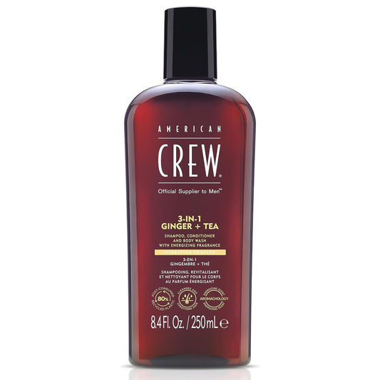 American Crew 3-IN-1 Ginger Tea Shampoo, Conditioner and Body Wash (8.4 oz)