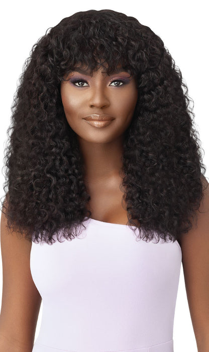 OUTRE Mytresses Purple Label 100% Unprocessed Human Hair Wig W&W Natural Curly 20"