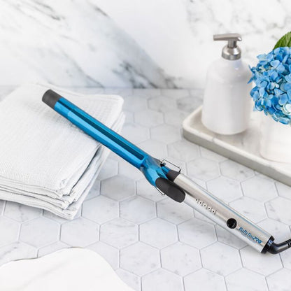 BabylissPRO Nano Titanium 1" Extended-Barrel Curling Iron & 1" Ultra-Thin Flat Iron Combo