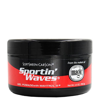 [WHOLESALE] Softsheen Carson Sportin Waves Gel Pomade (3.5 oz) (x 6 )