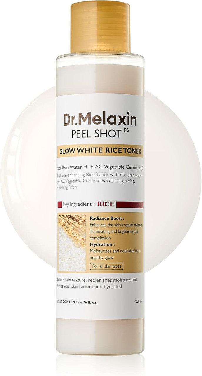 DR. MELAXIN Peel Shot Glow Rice Toner (6.76oz)