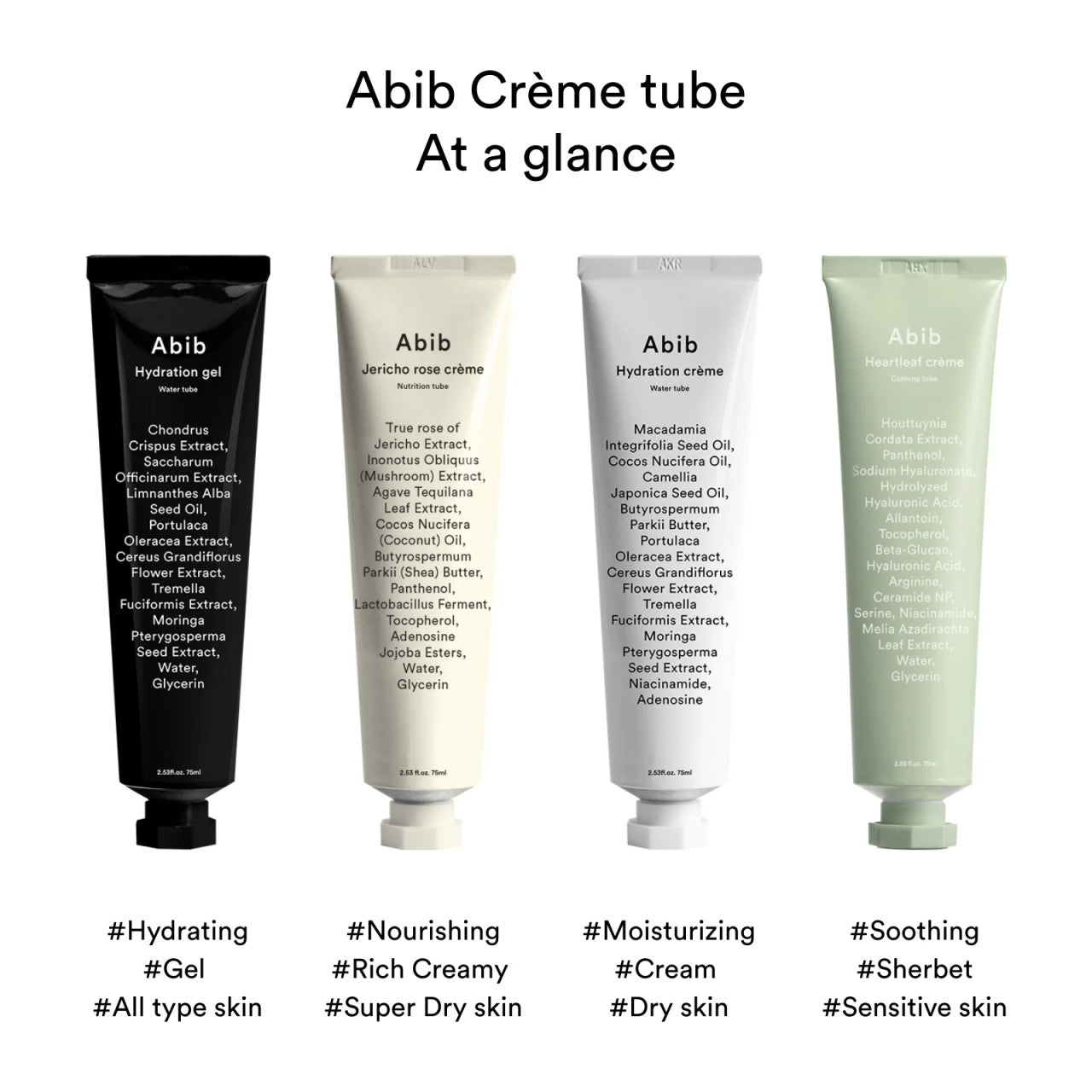 [Abib] Hydration Creme Water Tube (2.53 oz)