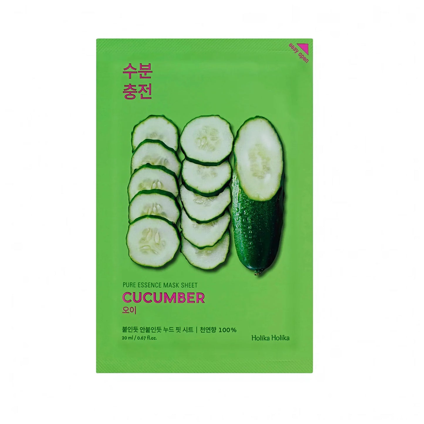 [Holika Holika] Pure Essence Sheet Mask - Cucumber (1 Sheet)