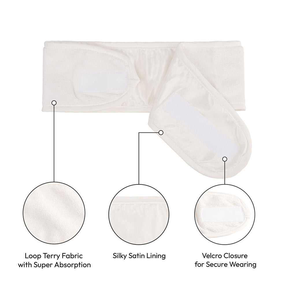 RED Velcro Spa Headband