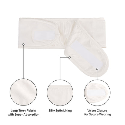 RED Velcro Spa Headband