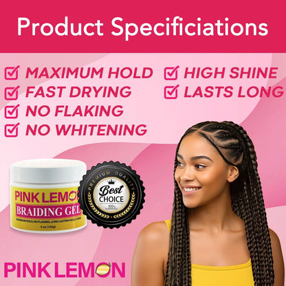 [WHOLESALE] PINK LEMON Braiding Gel