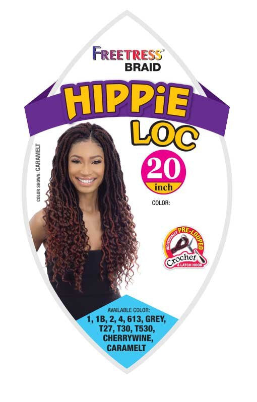 SHAKE N GO Freetress Braid Synthetic Crochet Hair - Hippie Loc 20"