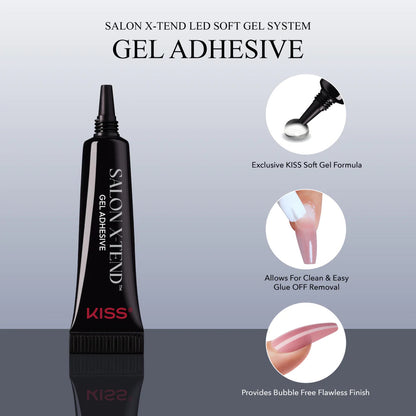 KISS Salon X-tend LED Soft Gel System Nail Kit - Keep It