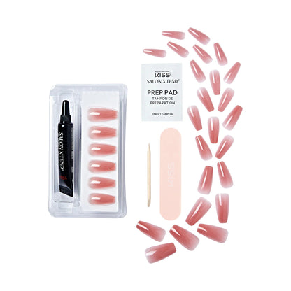 KISS Salon X-tend LED Soft Gel System Nail Kit - Flowers