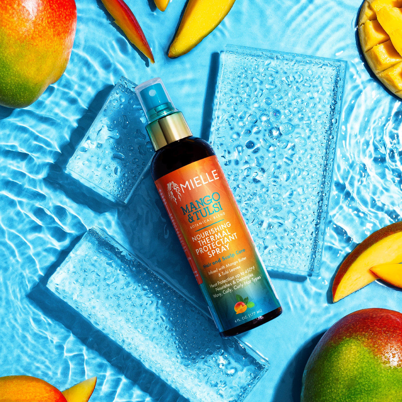 Mielle Mango Tulsi Nourishing Thermal Protectant Spray (6 oz)