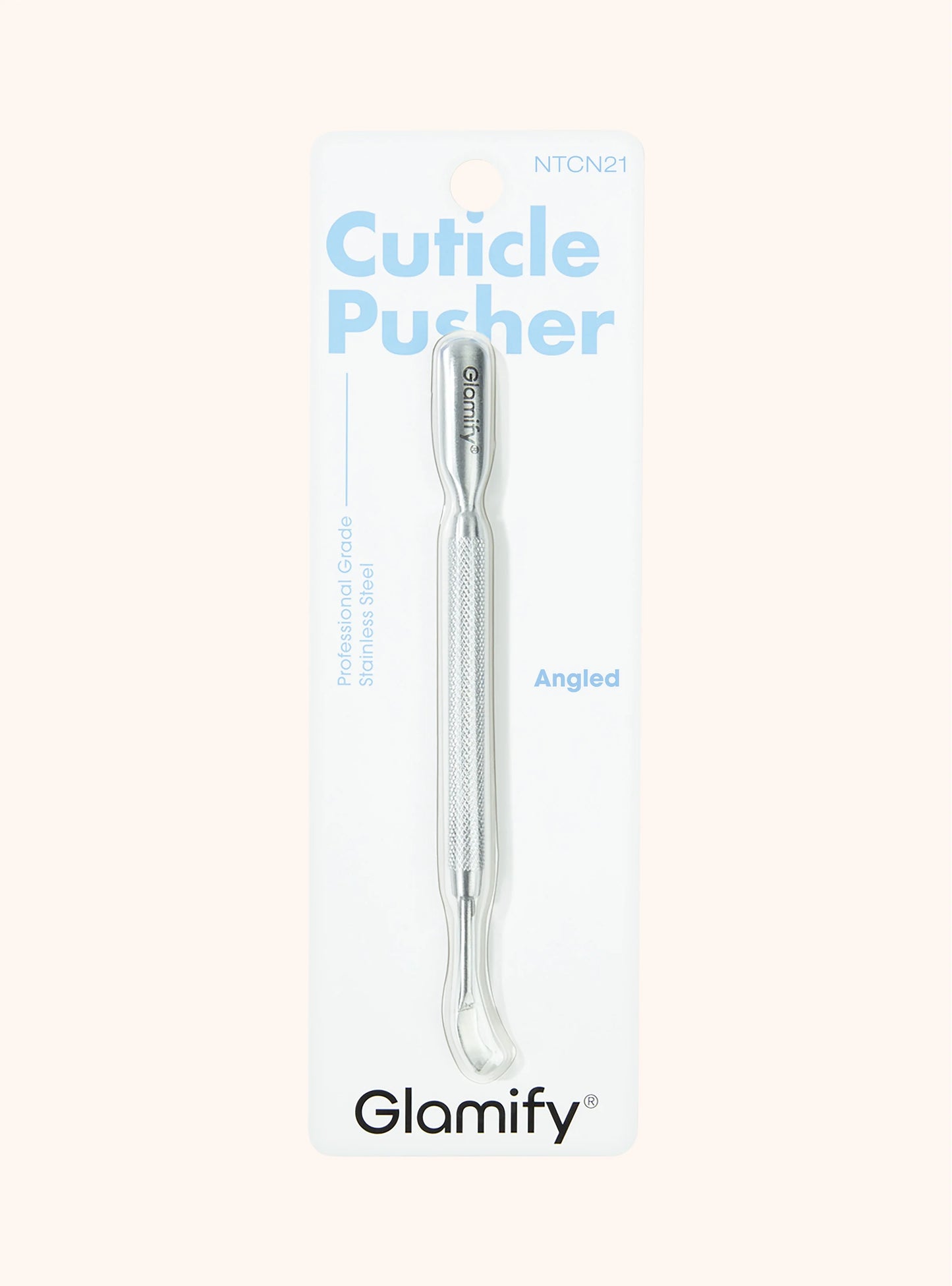 ABSOLULTE Stainless Steel Angled Cuticle Pusher