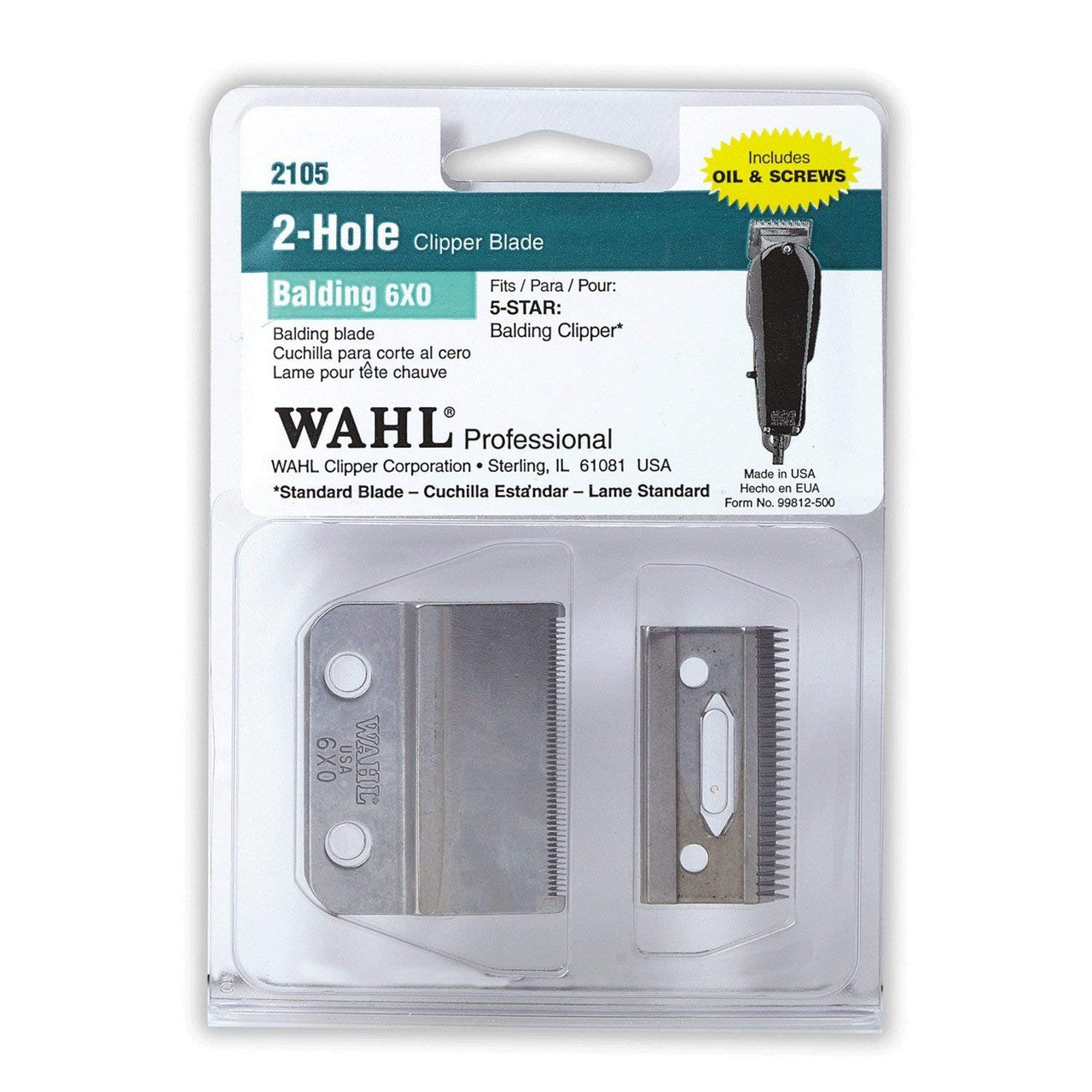 WAHL Clipper Blade Balding 6x0, 2105