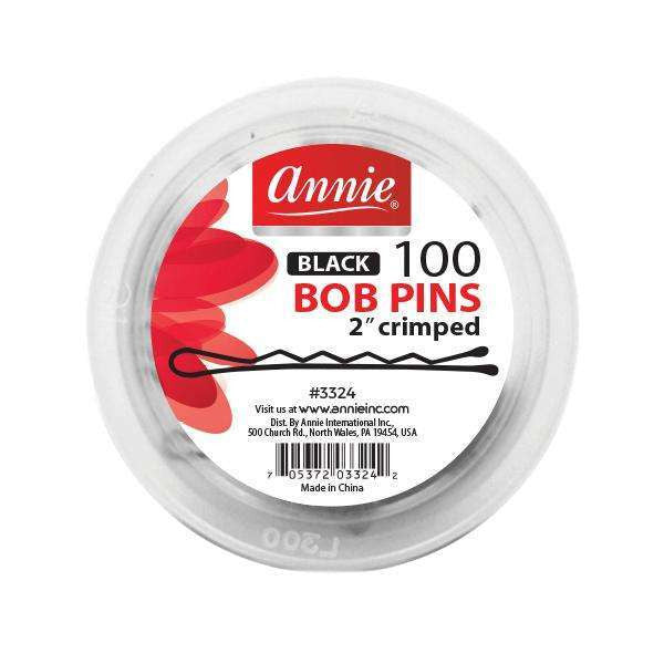 Annie Crimped Hair Pins (Black)