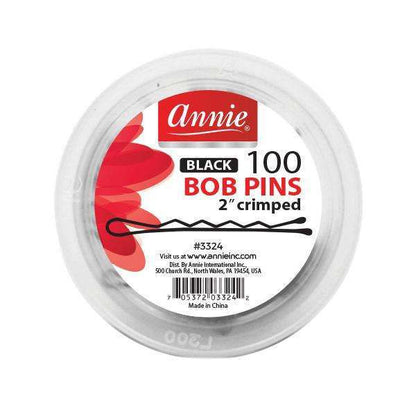 Annie Crimped Hair Pins (Black)