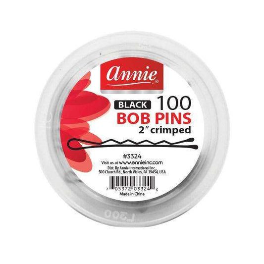 Annie Crimped Hair Pins (Black)